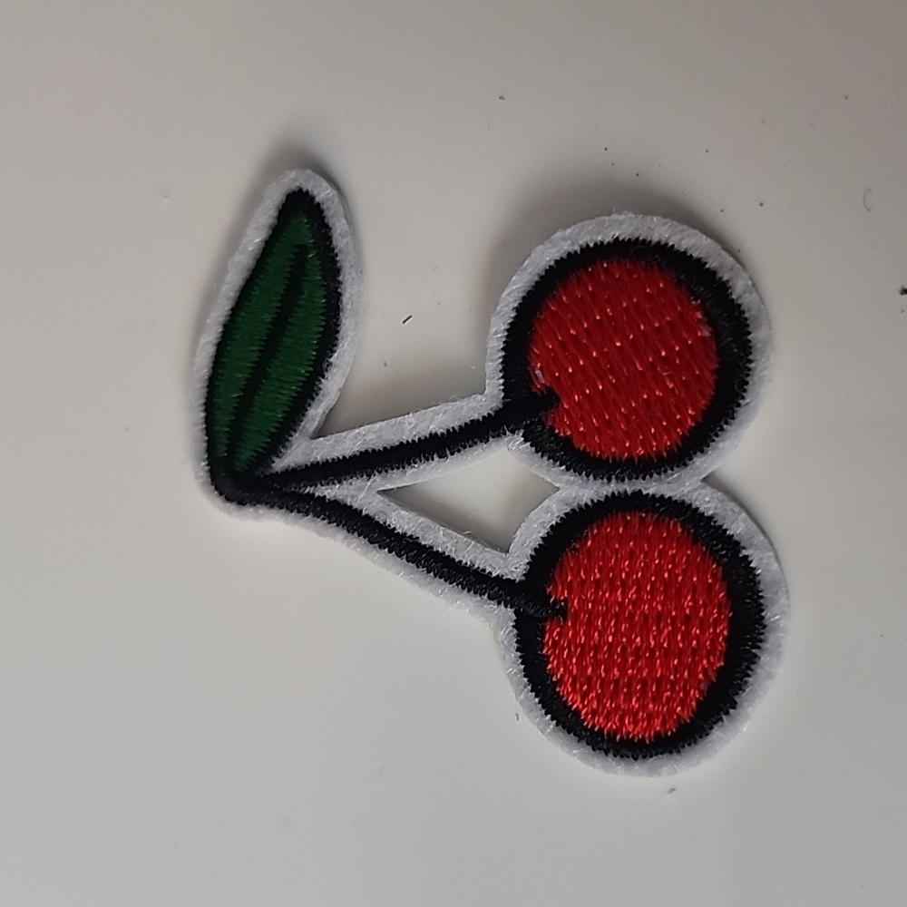 Embroidered Iron on  Cherry Patch